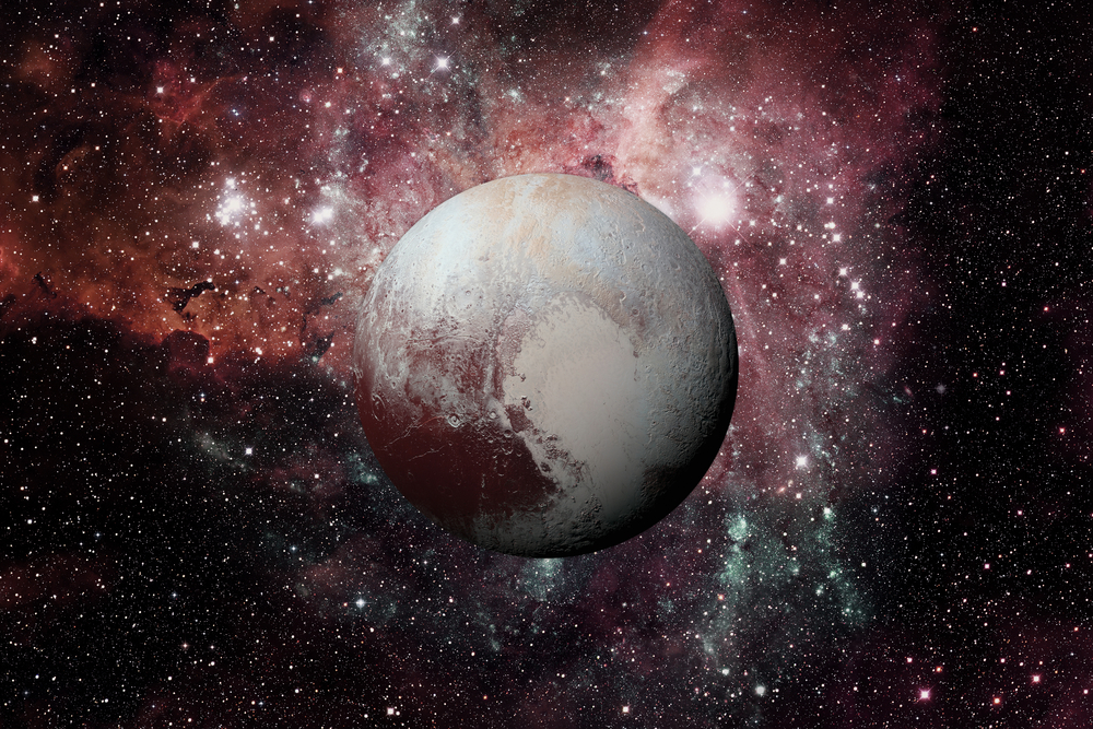 Pluto. It is a dwarf planet in the Kuiper belt(NASA images)s
