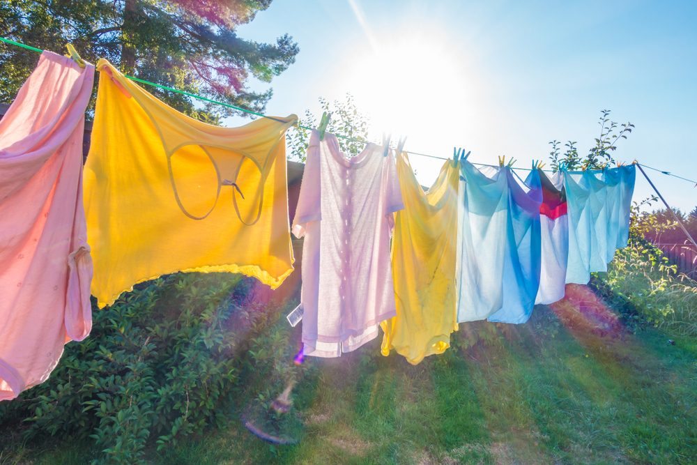 Clothes hanging on a washing line to dry(Matthew Ashmore)s