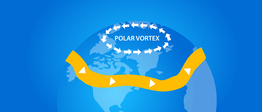 polar vortex illustration globe wind direction(Bakhtiar Zein)S