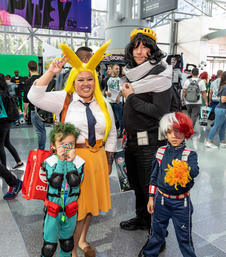 Comic Con attendees pose in the costumes during Comic Con(Sam Aronov)s