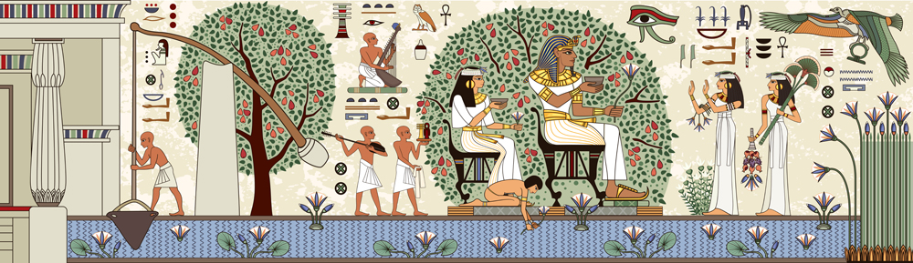 Ancient egypt background.Egyptian hieroglyph and symbolAncient culture(tan_tan)S