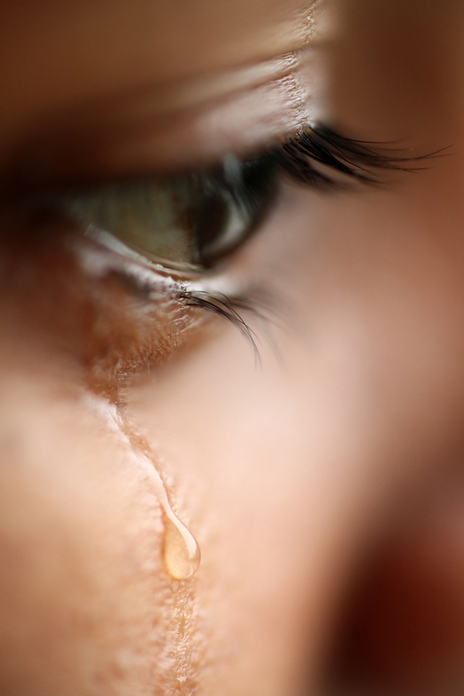 Macro view of an eye with tears(pbsubhash)S