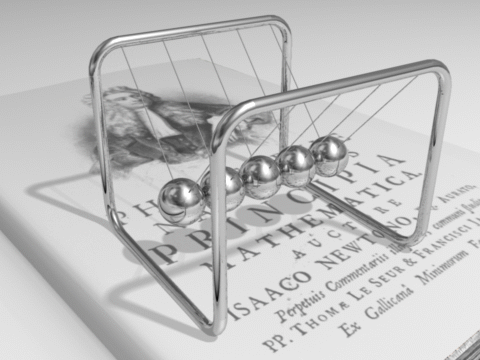 Newtons cradle animation book