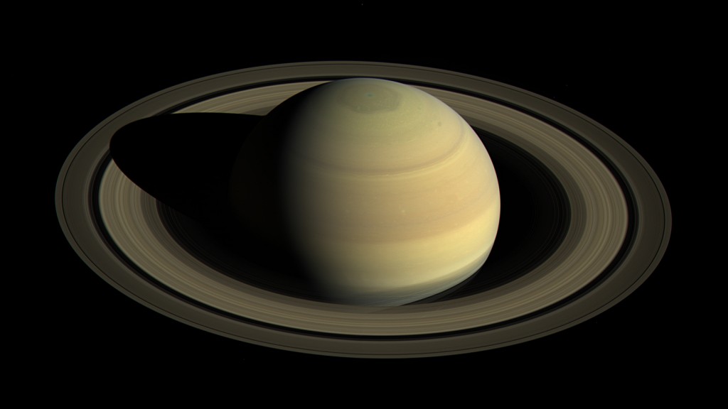 Saturn's image captured by Cassini