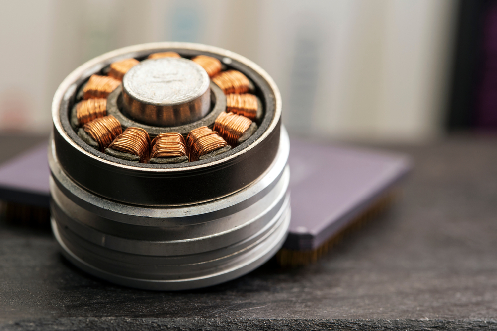 Hard disk drive spindle motor stator coils macro(Orvar Belenus)s