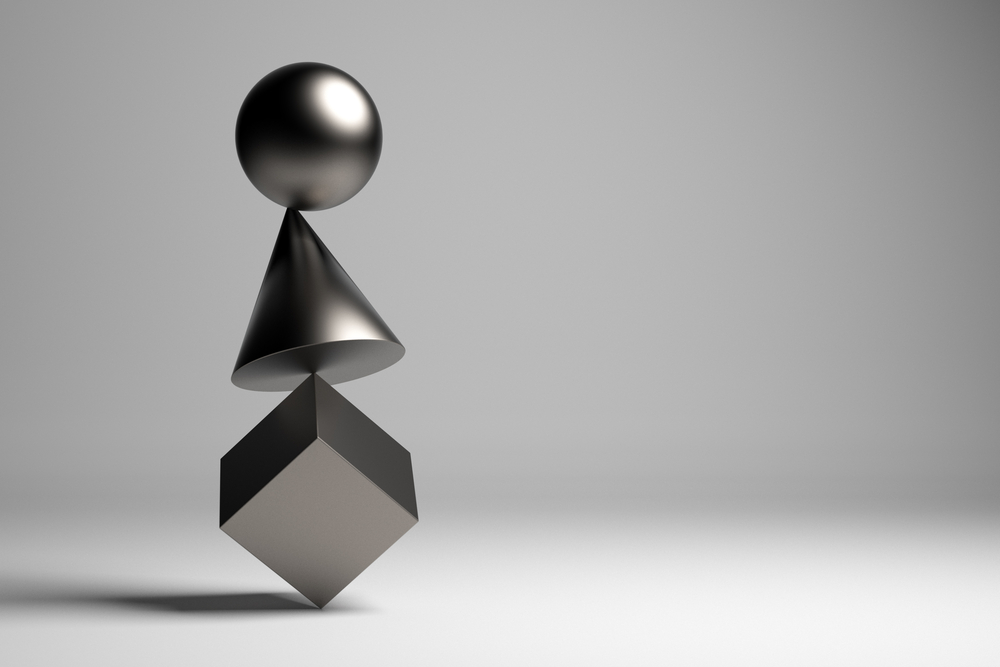 3D illustration. Zen figures. Balance concept(R Mendoza)s