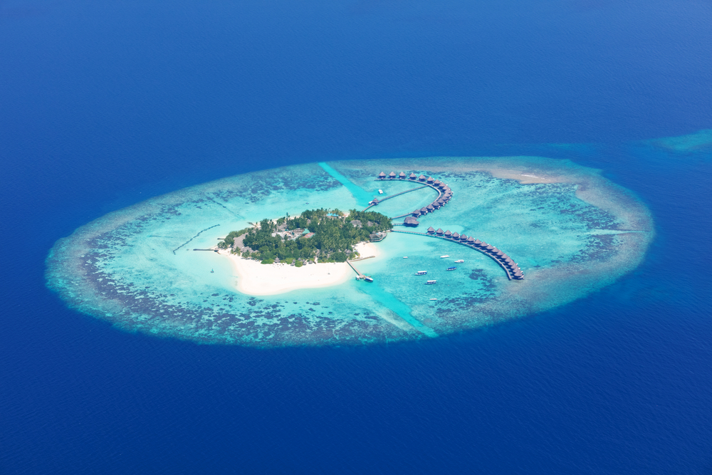 Aerial view on Maldives island, Raa atol(Jag_cz)s