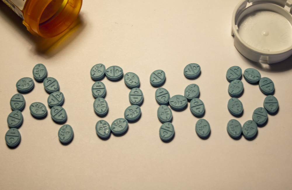 Generic Adderall pills arrange to spell ADHD(Johnnyamoeba8)S