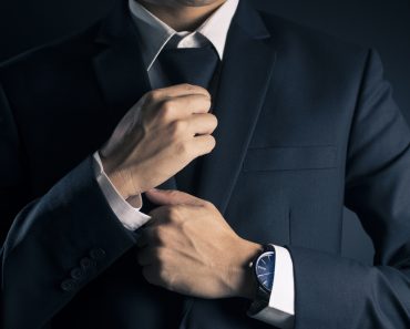 Businessman Adjust Necktie his Suit(CHAjAMP)s