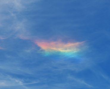 Beautiful atmospheric phenomena, fire rainbow with blue cloudy sky(Liolka)S