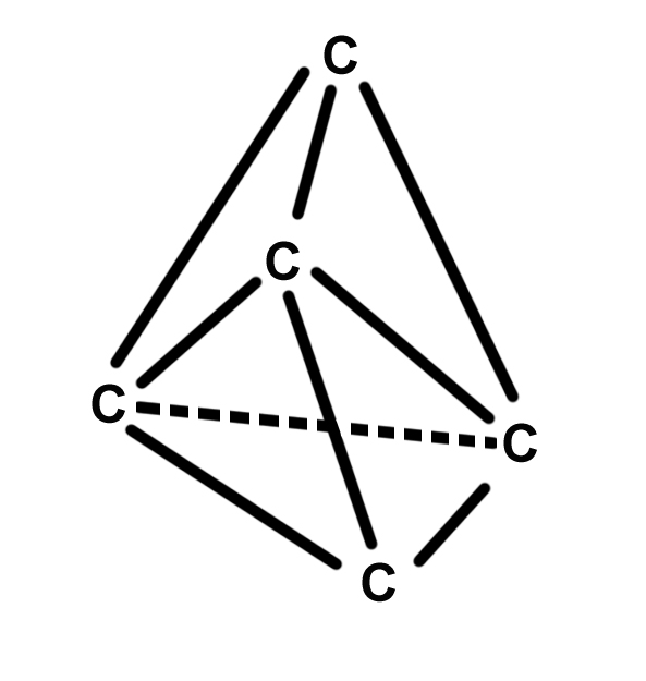 Diamond as a tetrahedral structure of carbon