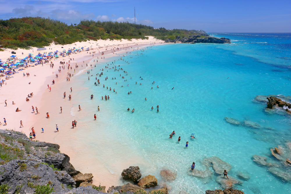 A scenic view of Horseshoe Bay Beach in Bermuda(Alexander Sviridov)s