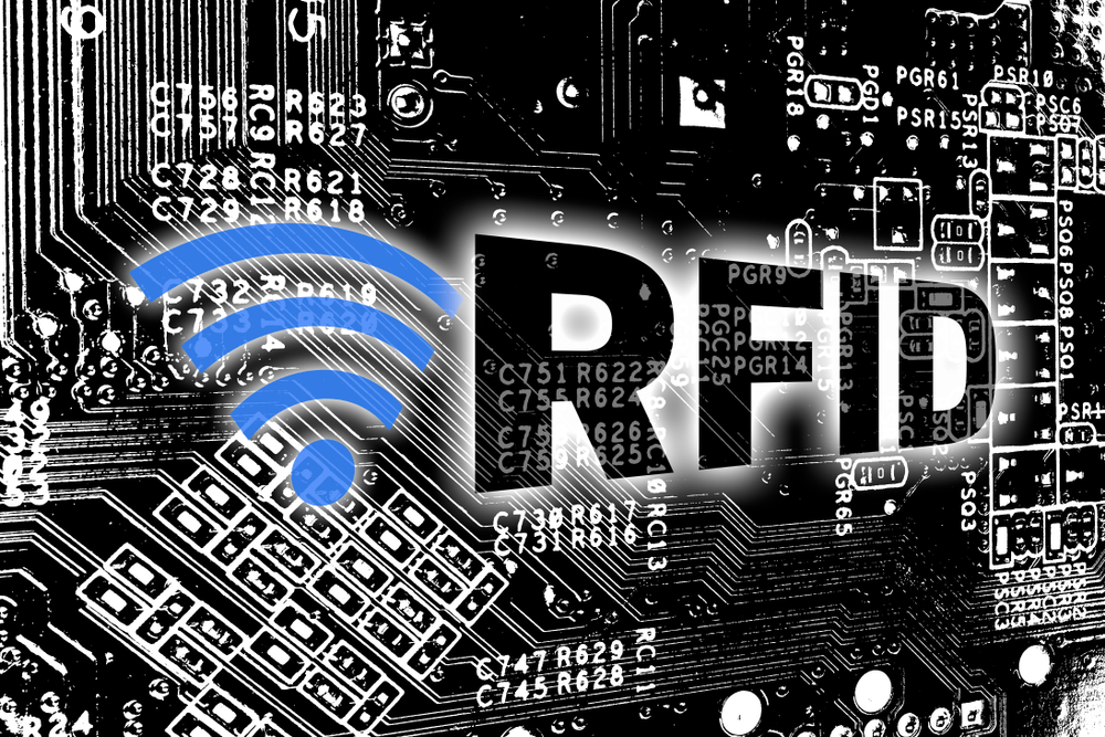 RFID with circuit board concept background(wsf-s)s