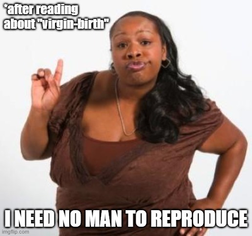 after reading about virgin birth