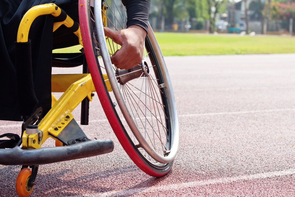 Detail,Image,Of,Wheelchair,Race,On,Track,wheelchair,Race