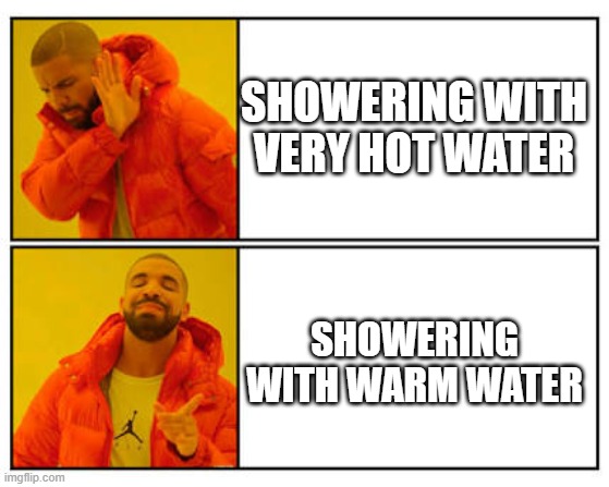 Avoid those boiling hot showers.