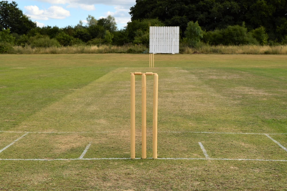 Cricket,Pitch,With,Wicket,And,Stumps