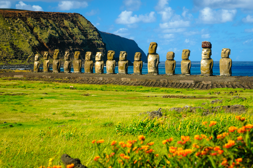 The,Ancient,Moai,Of,Ahu,Togariki,,On,Easter,Island,,Some