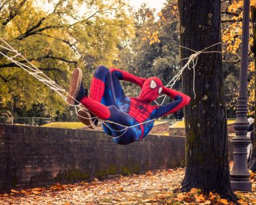 Tuscany/italy,-,11-03-2018:,Funny,Cosplay,Of,Spiderman,At,Lucca,Comics
